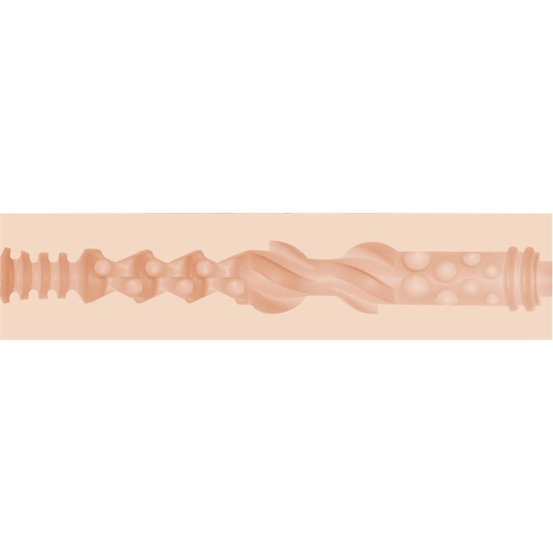 Masturbateur Elsa Jean Tasty Vagina de la gamme FleshGirl de la marque FleshLight, vue de la texture de intérieur du masturbateur