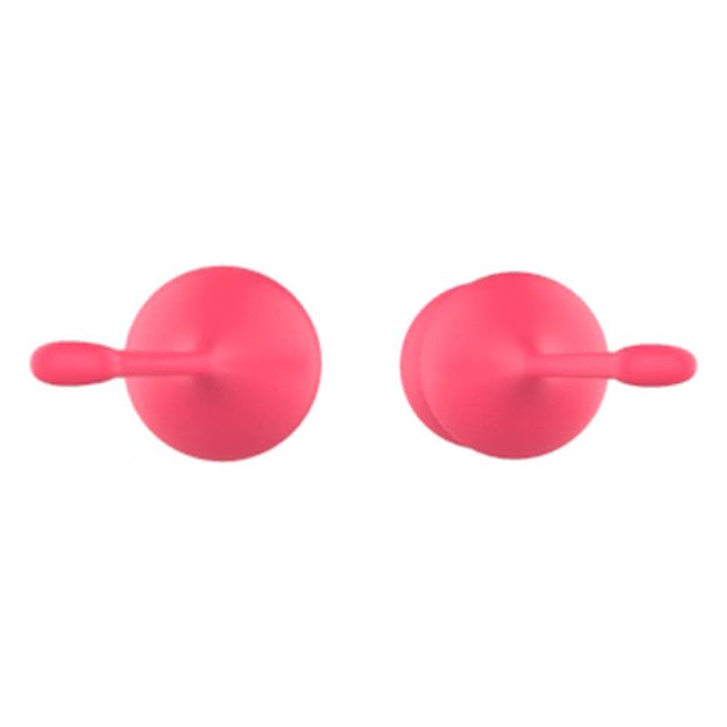 Vue de dessus des boules de geisha Adalet avec cordon souple pour un retrait facile