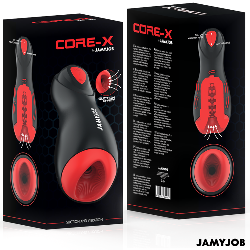Packshot complet du masturbateur automatique CORE-X