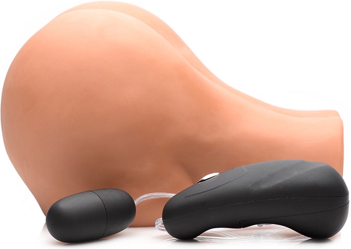 Masturbateur réaliste Tia Doggy Style et œuf vibrant vue de côté