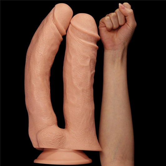 Mega Double Dildo 30 cm – LoveToy, King-Size Sil-Skin