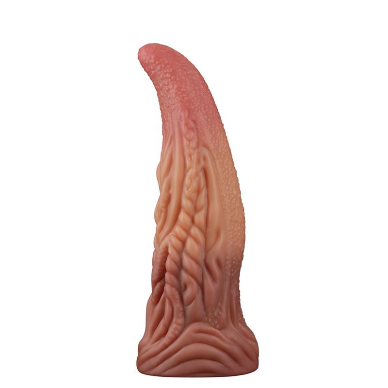 Dildo langue alien 25 cm de la marque LoveToy, vue de profil