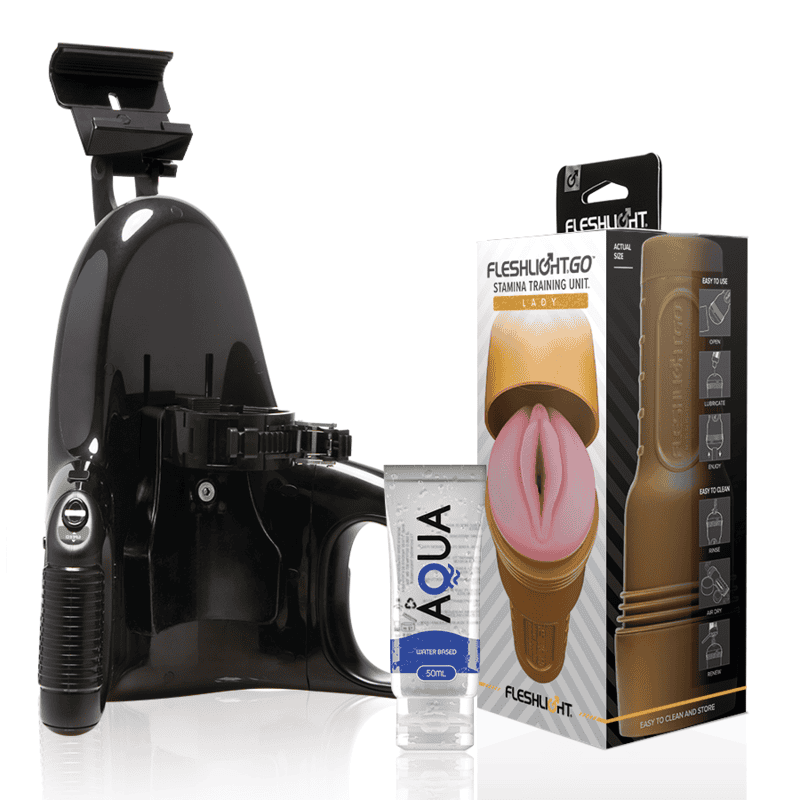 Masturbateur Stamina GO Training Unit Lady + Universal Lunch + Lub Aqua 50ml ensemble du pack