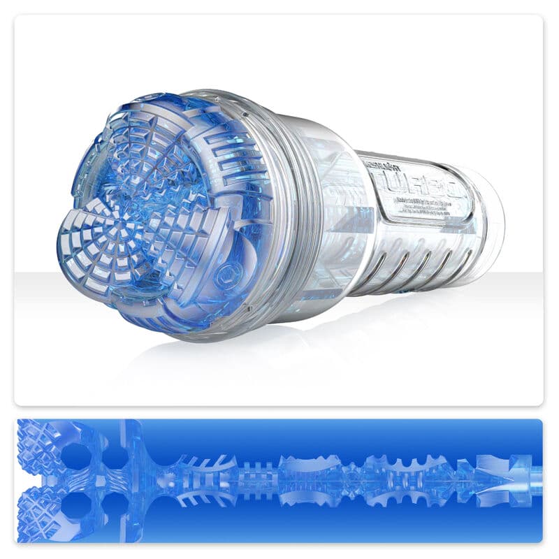 Masturbateur Turbo Core Bleu Glace – FLESHLIGHT ensemble du produit