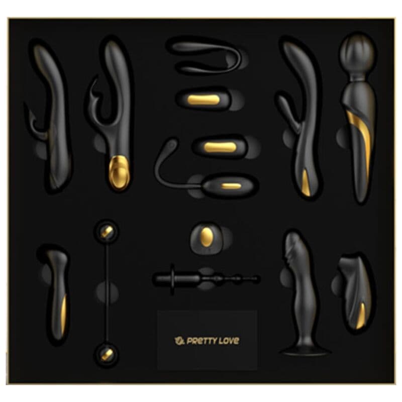 ensemble du Kit Sextoys de Luxe PRETTY LOVE - Collection de Luxe Queen