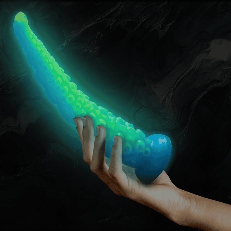 Gode silicone SCYLLA grande taille tentacule fluorescent - EPIC