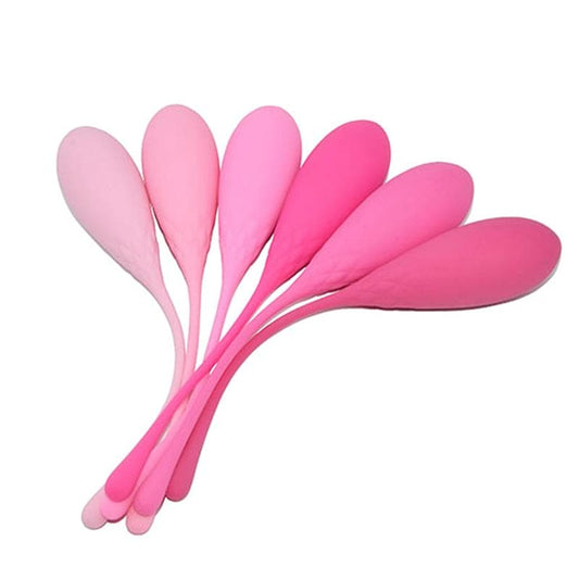 Ensemble complet des 6 boules de geisha Adalet en dégradé de rose