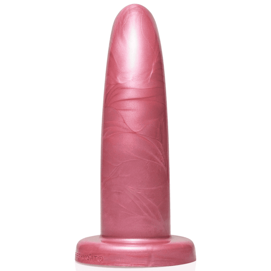 Gode Dildo courbé rose doré taille S – HERSPOT – FLESHLIGHT vue arrière