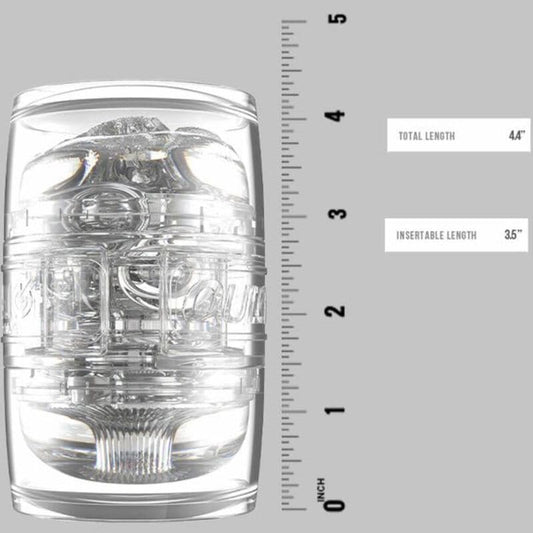 Masturbateur Double Stroke Vagin et Anus Quickshot – FLESHLIGHT détaille des mesures