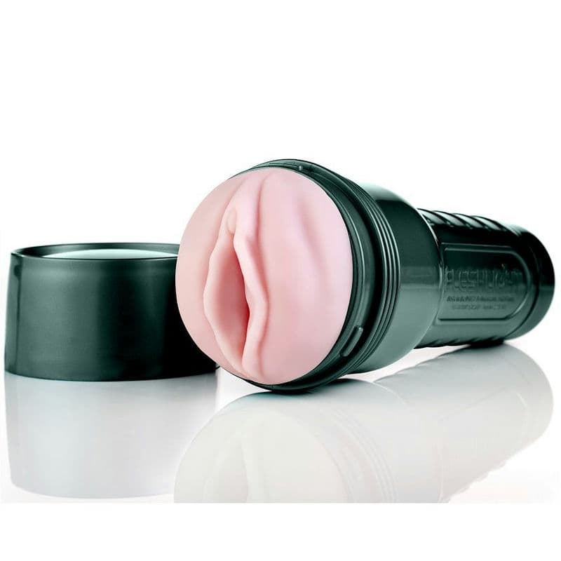 Masturbateur Go rose Dame Surge forme de vagin – FLESHLIGHT vue du produit et de son couvercle