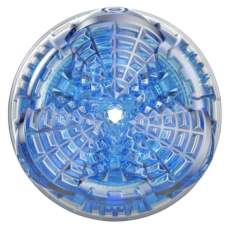 Masturbateur Turbo Core Bleu Glace – FLESHLIGHT vue de face