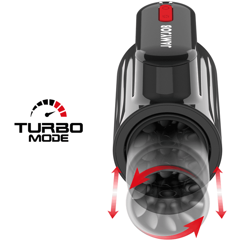 JAMYJOB - Masturbateur vortex et rotation tech mode turbo détaille de la fonction turbo mode