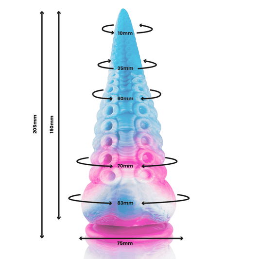 Gode TENTACLE BLEU PHORCYS grande taille - EPIC détaille des mesures