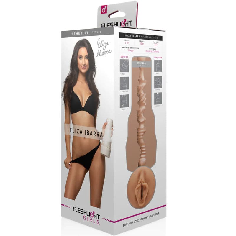 Masturbateur forme vagin de Eliza Ibarra - FLESHLIGHT GIRLS boîte