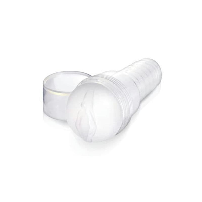 Masturbateur forme vagin en Cristal Ice Lady – FLESHLIGHT détaille de l'entrée du produit