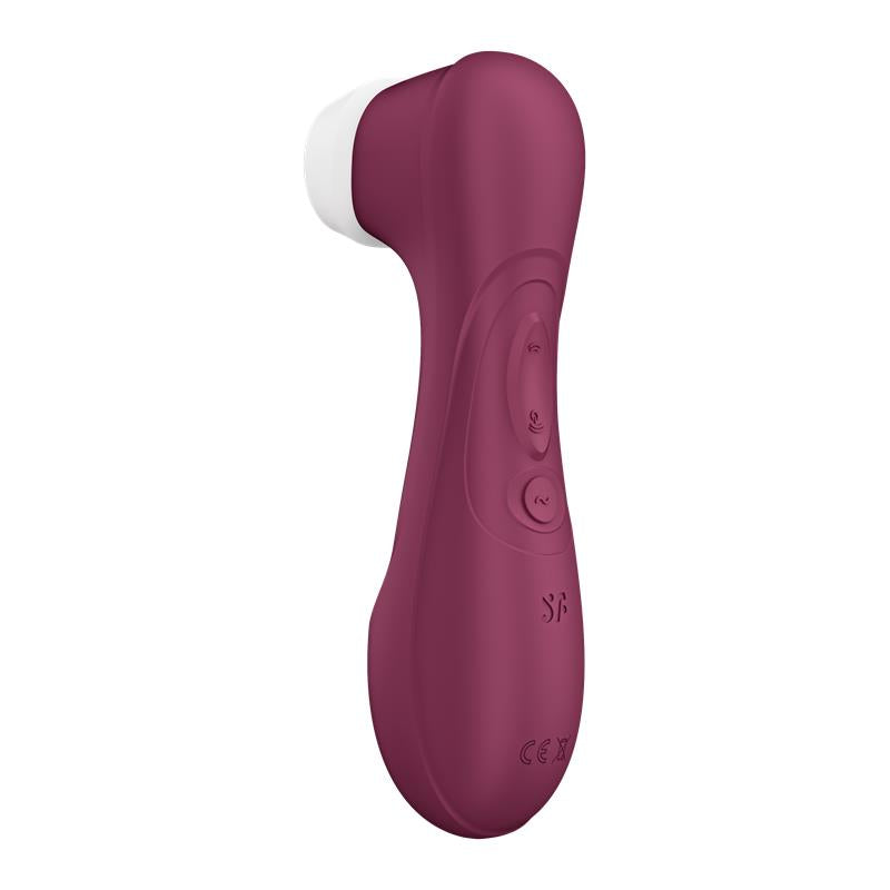 Suceur de clitoris PRO 2 Generation 3 Red Wine de la marque Satisfyer, autre vue de profil