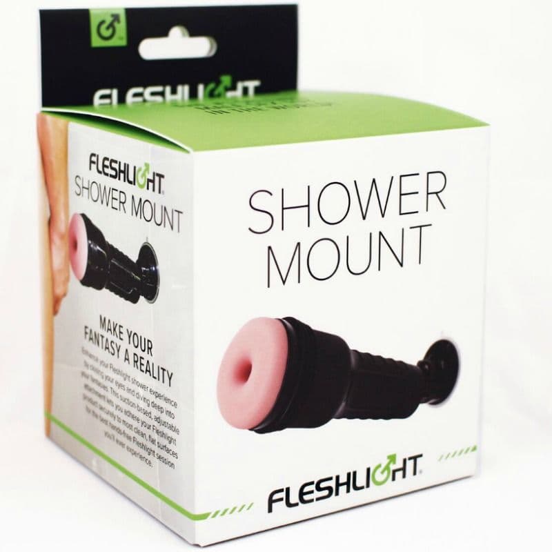 Adaptateur pour support de Douche – FLESHLIGHT vue de la boîte angle devant côté gauche