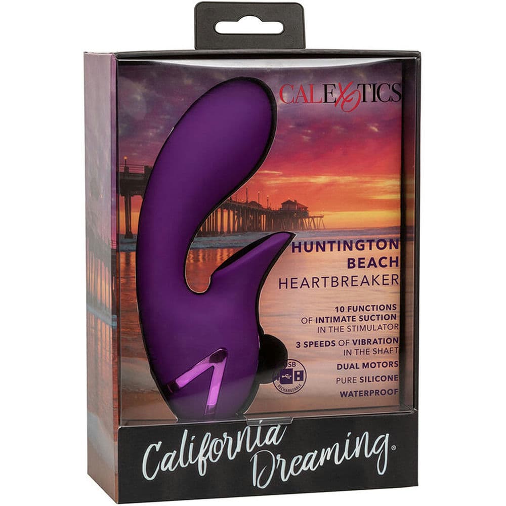 Vibromasseur Huntington Beach Heartbreaker Violet - CalExotics boîte