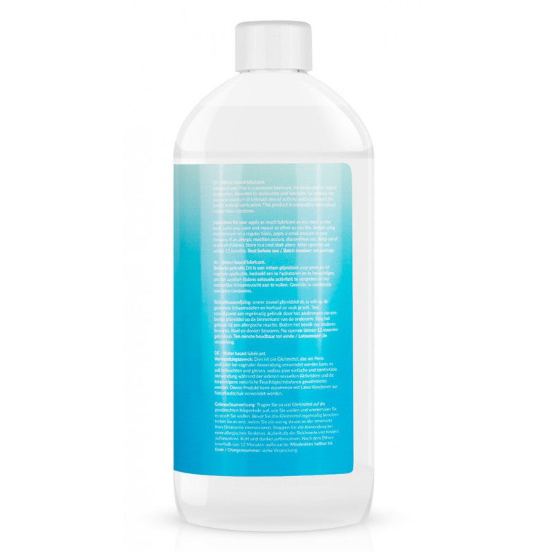 Lubrifiant à base d'eau de la marque EasyGlide, vue du conteneur arrière 500ml