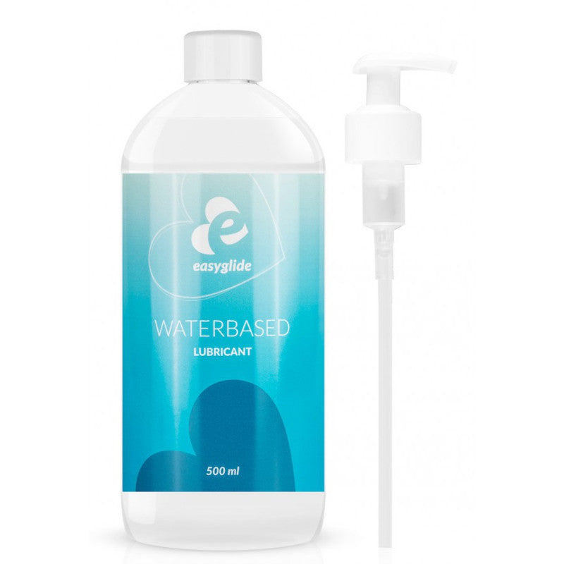 Lubrifiant à base d'eau de la marque EasyGlide, vue du conteneur avant 500ml avec son diffuseur a pression