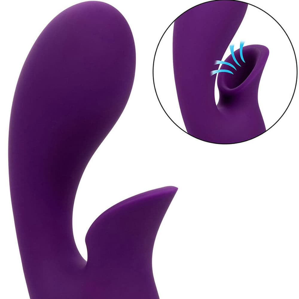 Vibromasseur Huntington Beach Heartbreaker Violet - CalExotics détaille de succion