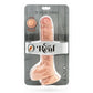 Gode double densité 25,5 cm balles couleur peau - GET Real Produit dans sa boîte