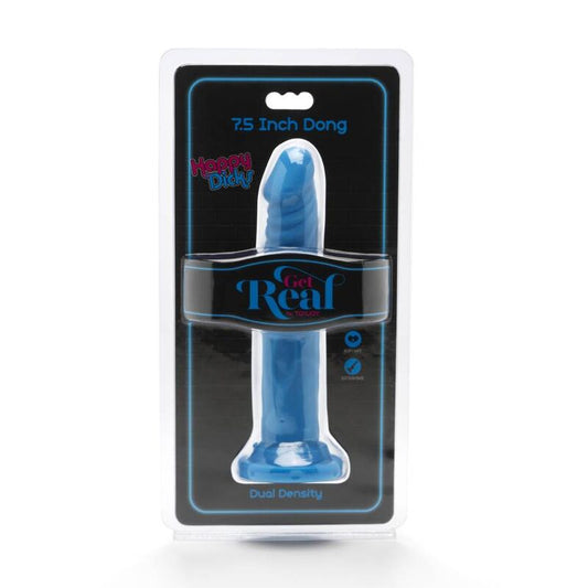 Gode 19 cm bleu Happy Dicks - GET Real Produit