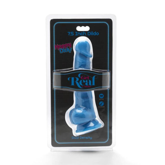 Gode 19 cm avec balles bleu Happy Dicks - GET Real Produit