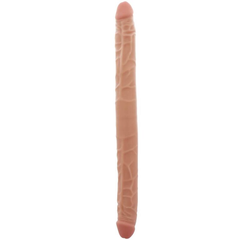 Double gode couleur peau 40 cm - GET Real produit déplié