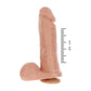 Gode extrême XL 25,5 cm couleur peau - GET Real Produit détaille des mesures