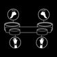 Barre d'épandage de bondage avec doublure en néoprène - FETISH SUBMISSIVE BONDAGE vue en dessin de la possibilité d'usage du produit