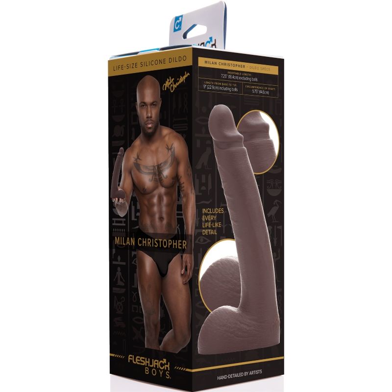 Gode Milan Christopher 18,4 cm - FLESHJACK Boîte