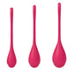 Vue latérale des boules Satisfyer Yoni Power 1 montrant la forme ergonomique et effilée.