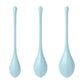 Boules de geisha Satisfyer Yoni Power 2 vues de côté, mettant en valeur la forme et la finesse du design.