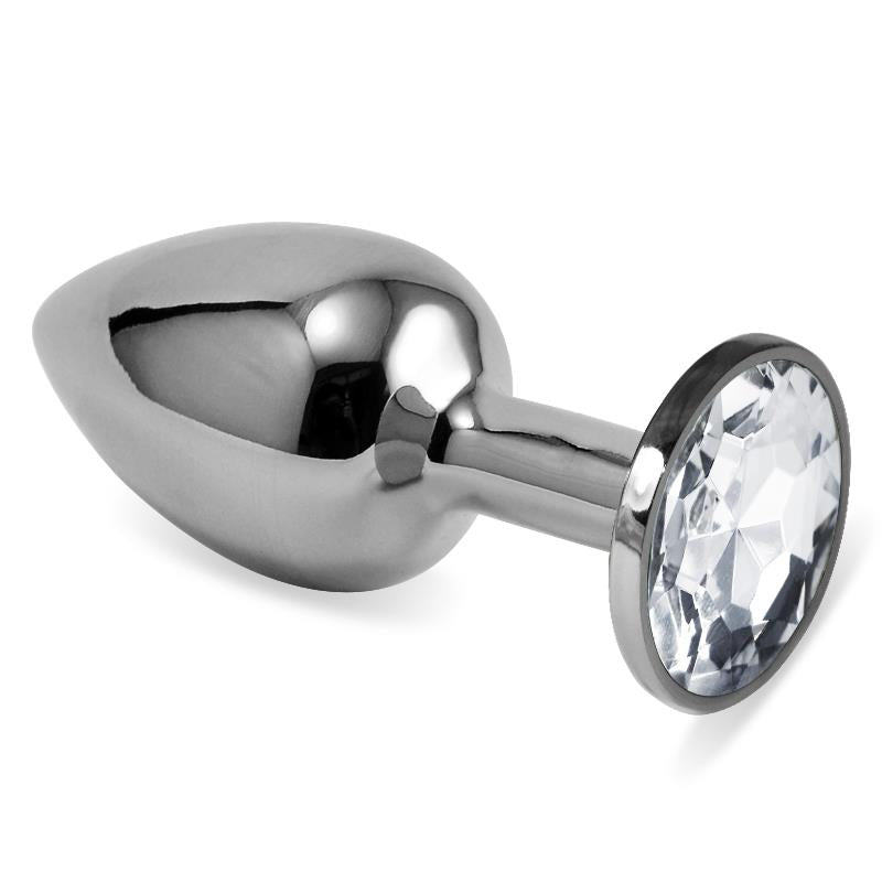 Silver Anal Plug size S 