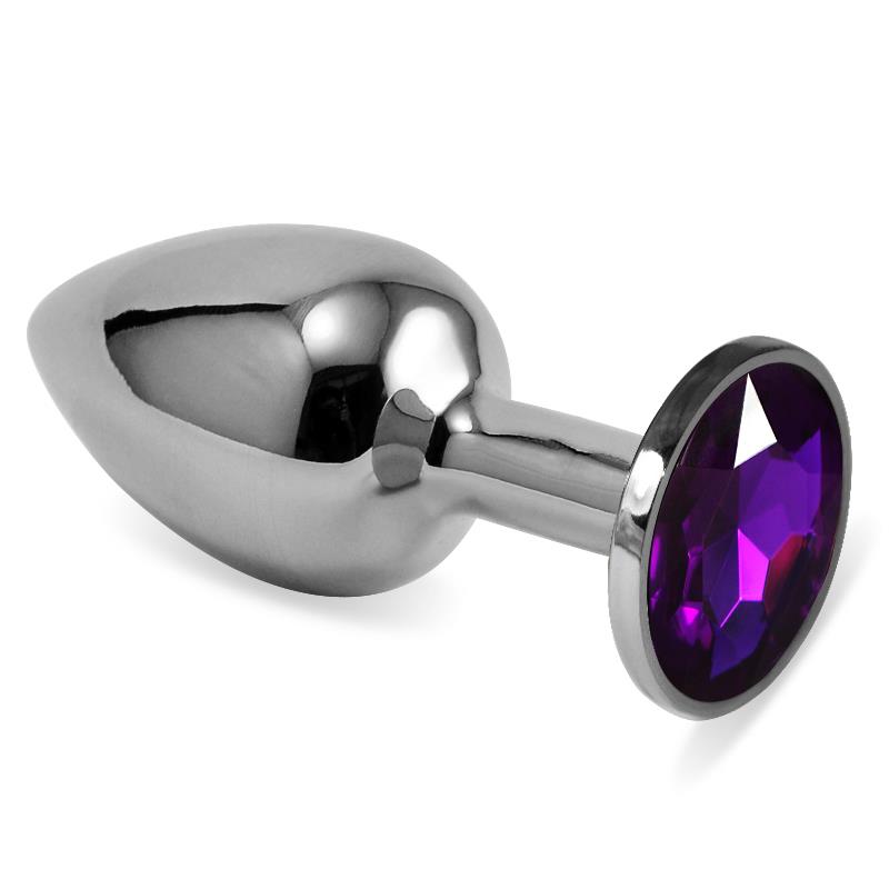 Silver Anal Plug size S 