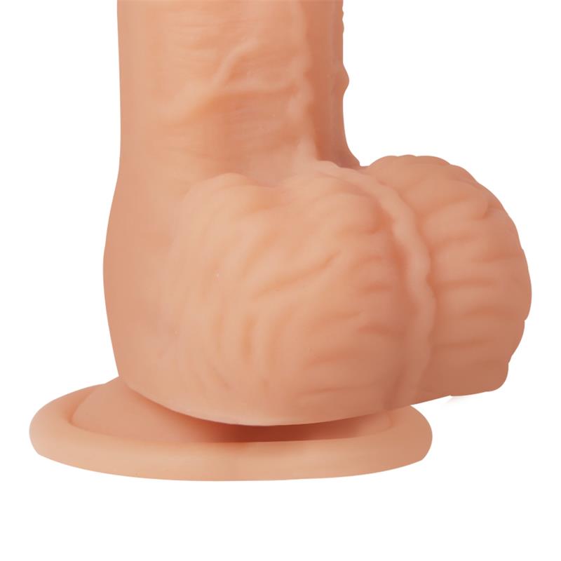 MARCUS 3.0 dildo réaliste vibrant avec télécommande de la gamme Centauro de la marque INTOYOU vue détaillé du bas du dildo
