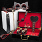 Coffret SM Bondage 8 pièces noir rouge BLACKWOLF
