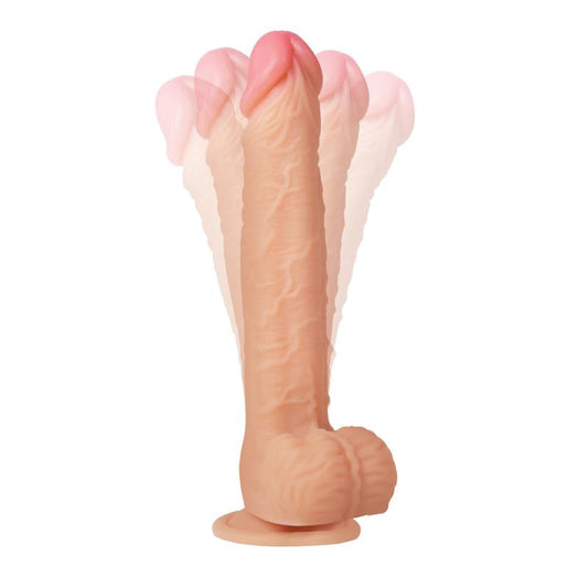 MAGNUS 3.0 dildo réaliste vibrant et tournant avec télécommande de la gamme Centauro de la marque INTOYOU vue du vibromasseur et détaille du mode de vibration