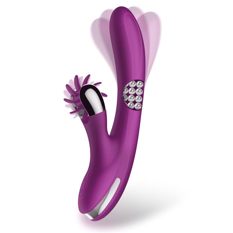 Vibrator with 360 rotating balls and stimulating wheel version 2.0