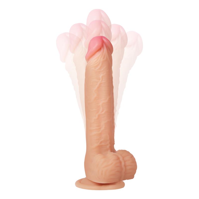 CESUR 3.0 dildo réaliste vibrant et ondulé avec mouvent monte et descend à 360° de la gamme Centauro de la marque INTOYOU vue du dildo et de sa fonction monte et descend