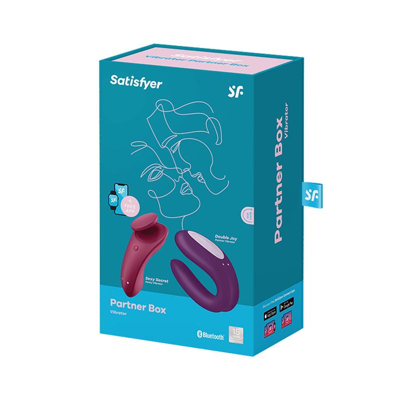 Pack Partner Box 1 de Satisfyer Double joy plus Sexy Secret boîte