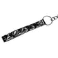 Collier avec laisse en cuir vegan de la gamme SAPPHIRE Black de la marque INTOYOU vue du détaille de la poigné de laisse